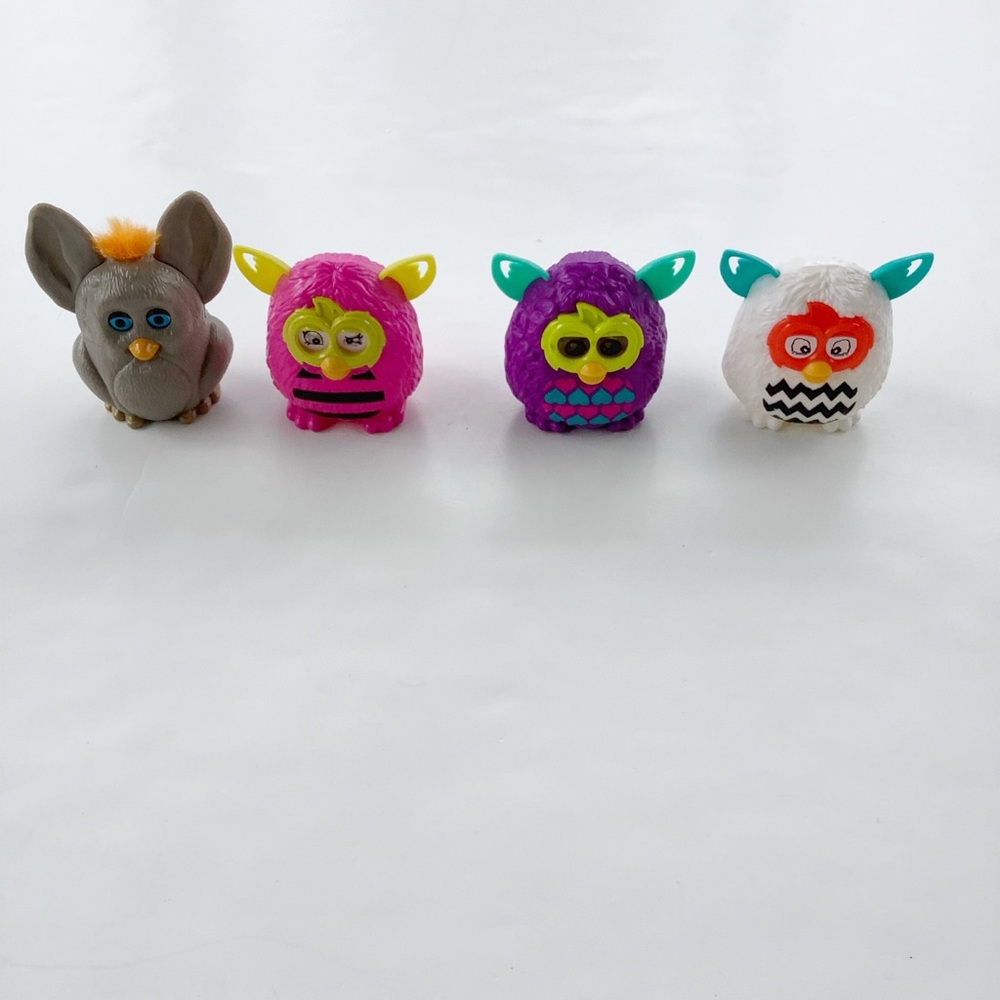 Vintage Furby Lot - Gray, Hot Pink, Purple, White